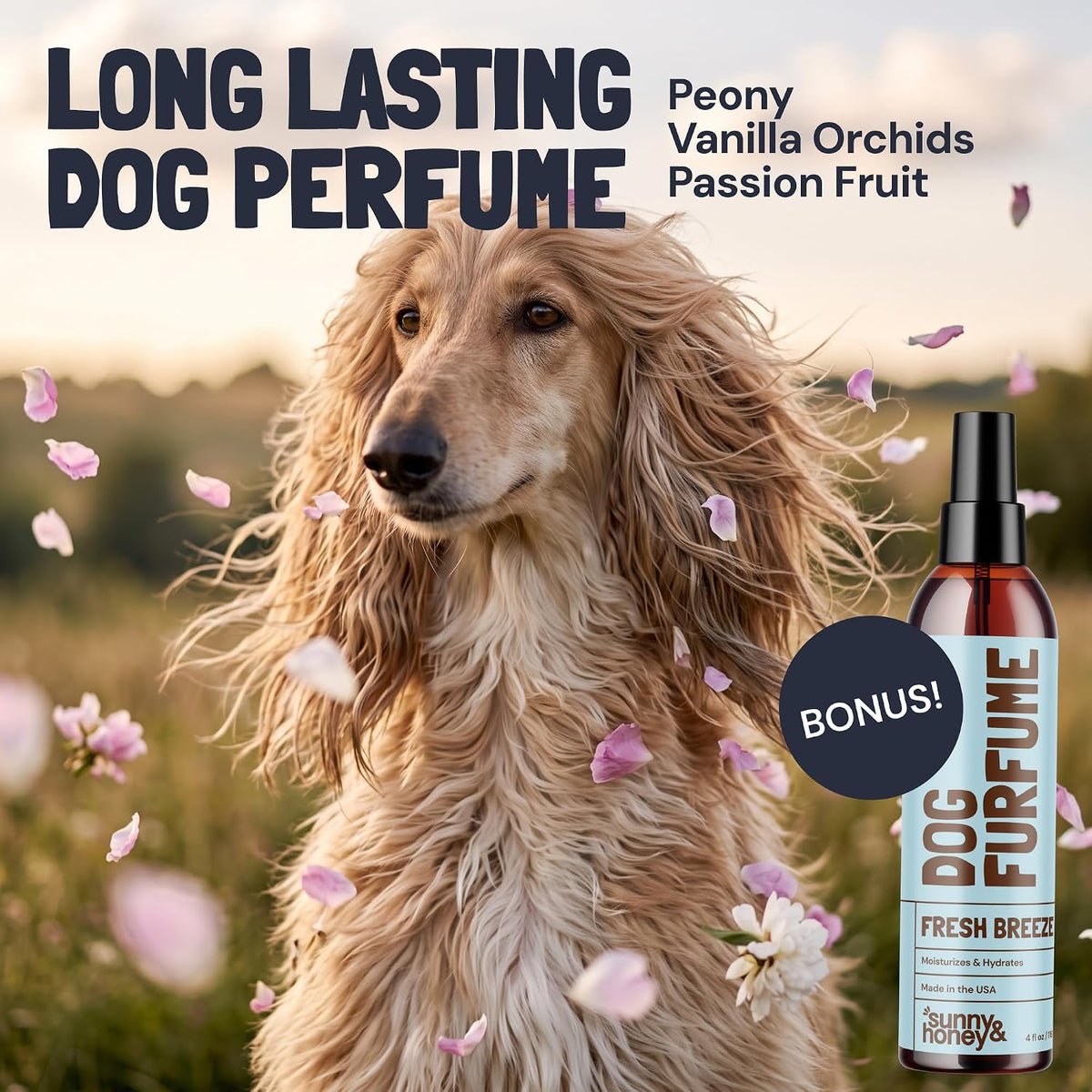 Detangling Dog Shampoo and Conditioner with Dog Perfume,