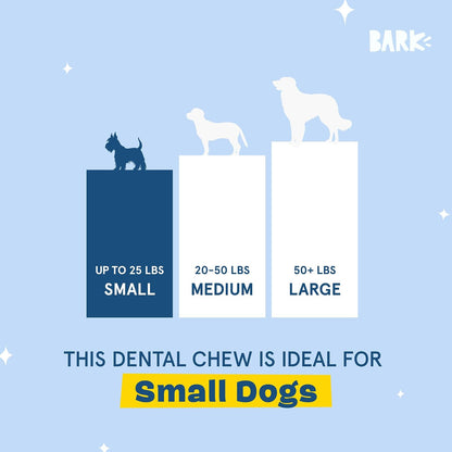 Bright Dog Dental Chew Sticks - for Small Breeds (Up to 25 Lbs)