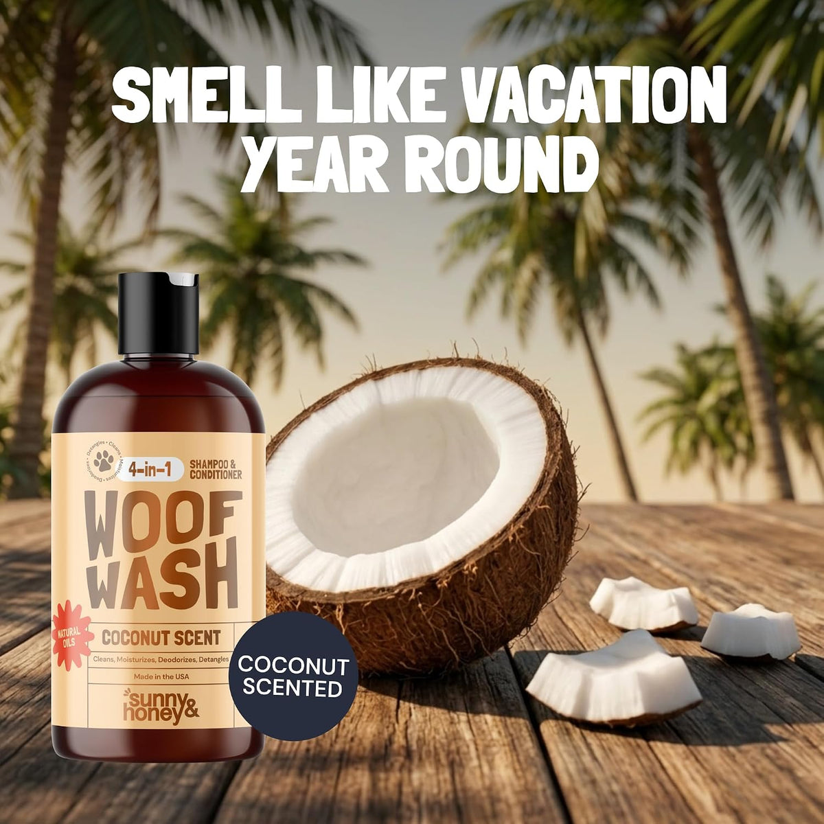 Detangling Dog Shampoo and Conditioner with Dog Perfume,